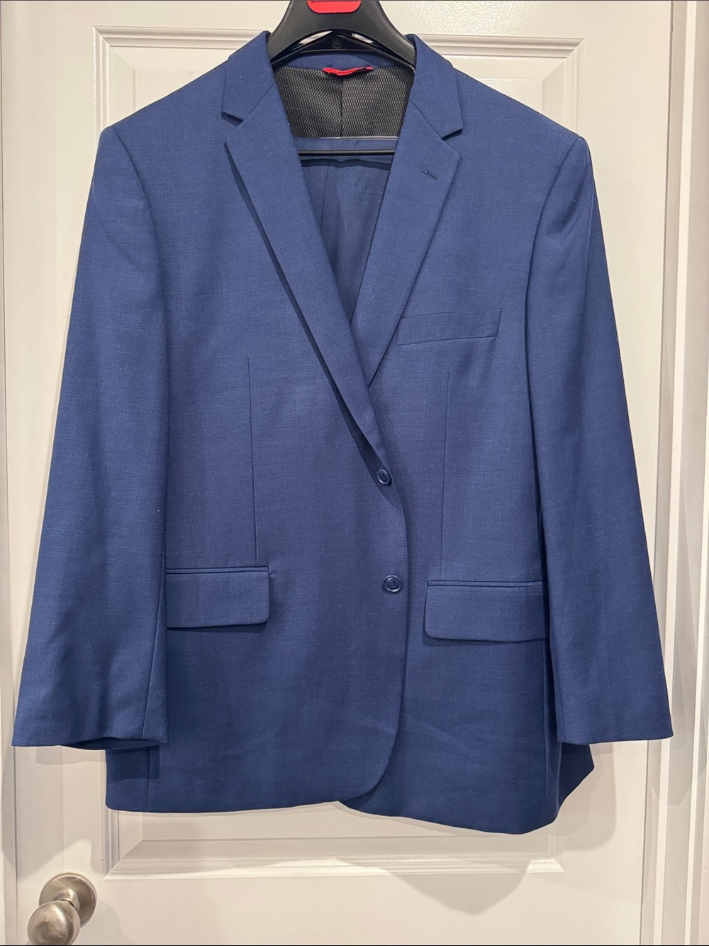 Men's Blue Two-Button Suit Blazer - Modern Tailored Look